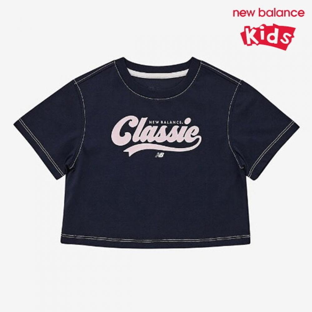 

New Balance Half Club Kids Girls Crop T shirT Nk9ee2801g 59 shorT Sleeve Tee 150