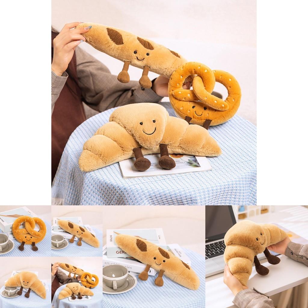 Soft And Adorable Nordic Style Bread Head Plush Toy For Children Gift 33cm