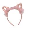 Girls Cute Cat Ears Shape Gauze Sequins Headband Hairband Hair Hoop Accessories