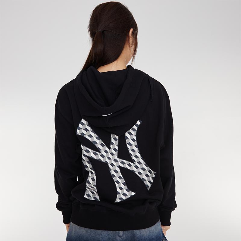 MLB New York Yankees 23FW Retro Fashion Loose Hoodie Unisex hoodies Black 3AHDM0334-50BKS