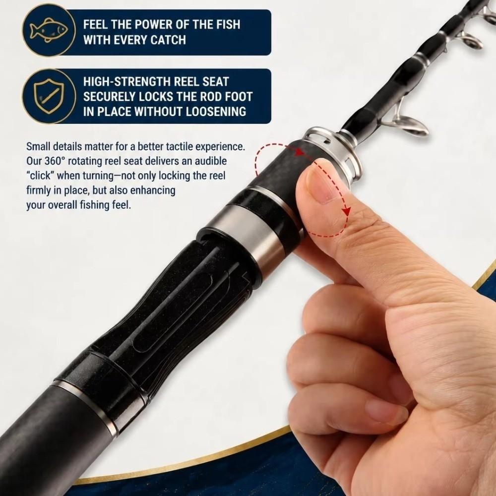 Ultra Short Fishing Rod Set Portable Spincast Fishing Reel Telescopic Fishing Rod  Spinning Casting