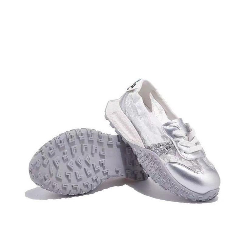 Fashion Lace Mesh Breathable German Training Shoes Women Summer New Fashion Versatile Little White Shoes Breathable Comfortable Sneakers
