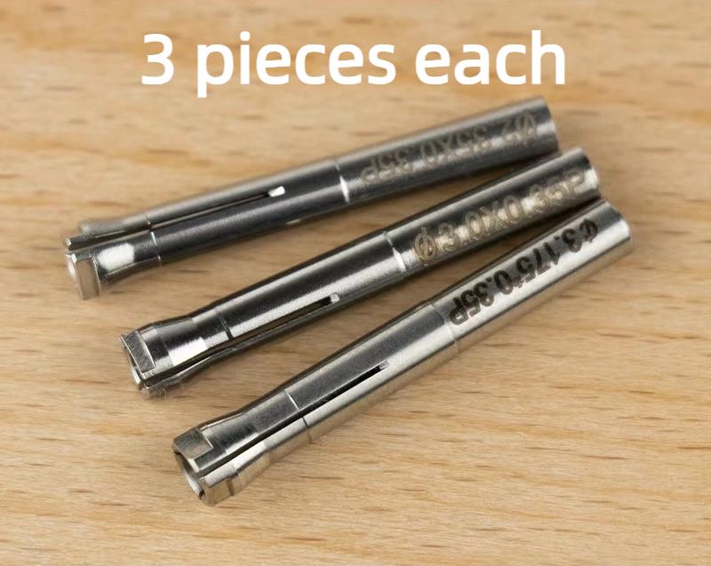 

10Pcs Dental 2.35mm 3.0mm 3.175mm Clamp Adapter, Suitable for Sturdy 210 102L 105L Marathon Micro Motor Handle Oral Accessories
