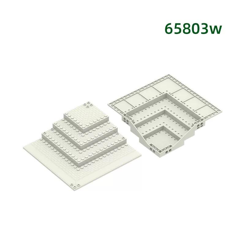 Non-Toxic Moc 1Pcs 65803W Patterned Corner Flooring Castle Base Building Blocks Set Palace House Bottom Particle Toys Children Kid Gifts