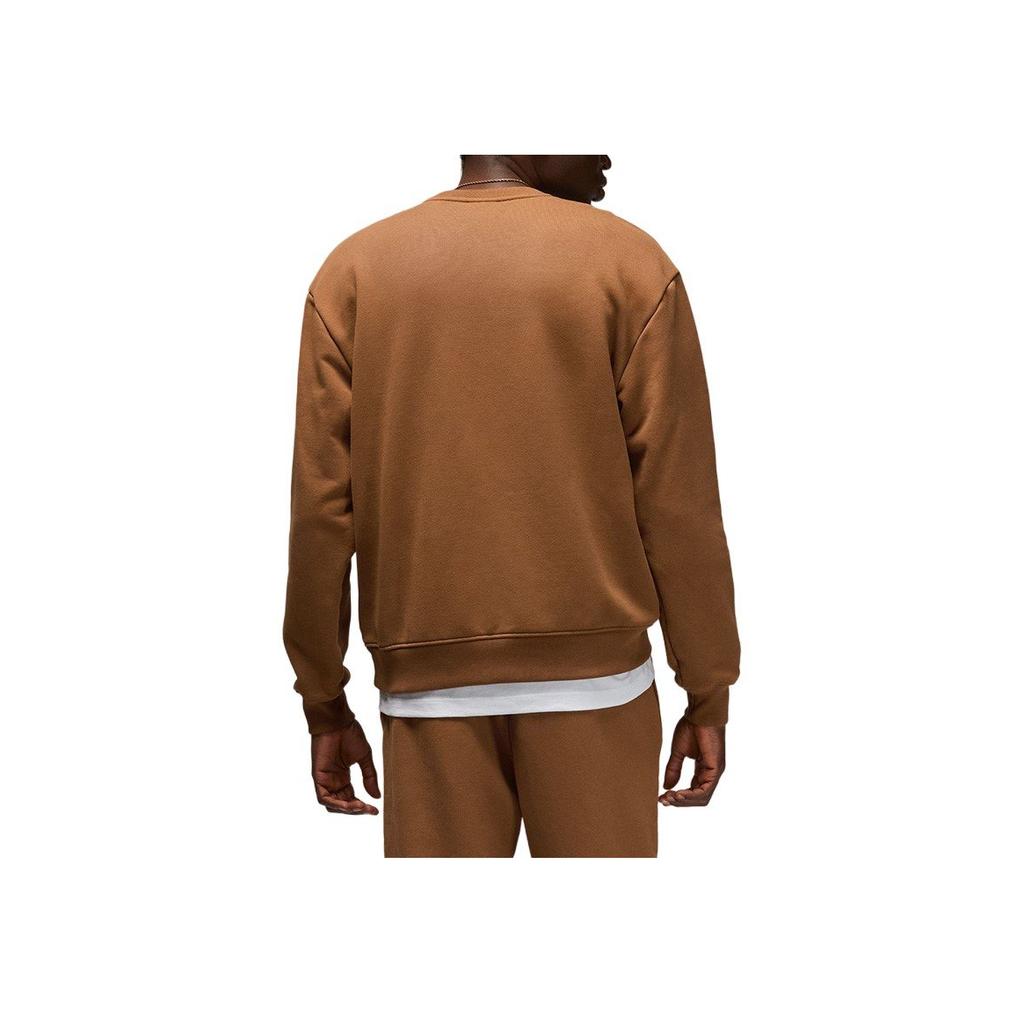 Jordan Air Wordmark Logo Crew Neck Sweatshirt Men Sweatshirt Brown FJ7788-281