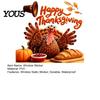 Seasonal Party Supplies Autumn Thanksgiving Turkey Window Static Sticker, Decorative Removable PVC Decals, Harvest Festival Art Theme Wall Clings