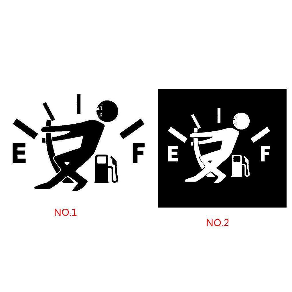 Funny Car Sticker Pull Fuel Tank Pointer Car Sticker Wrap Decal Decoration Fuel Tank Cap Wrap Decor