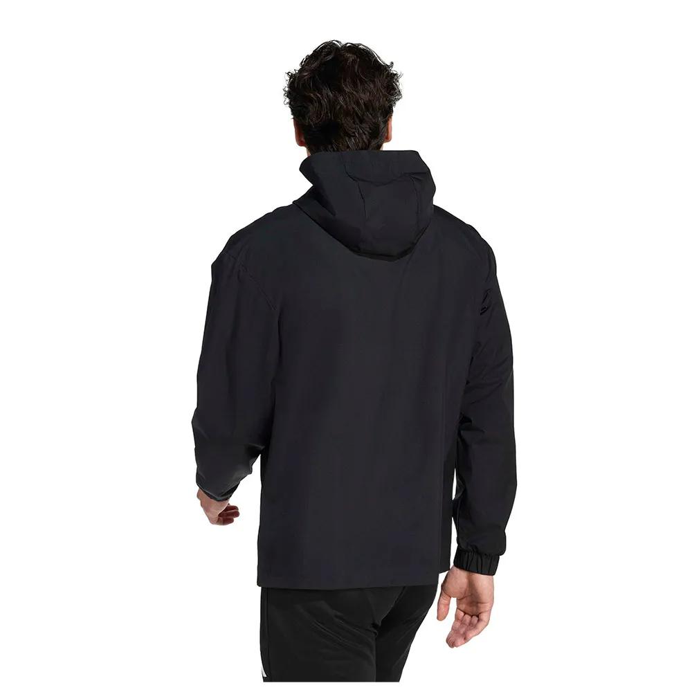 adidas Entrada 26 All Weather Jacket Full-zip Hooded Black