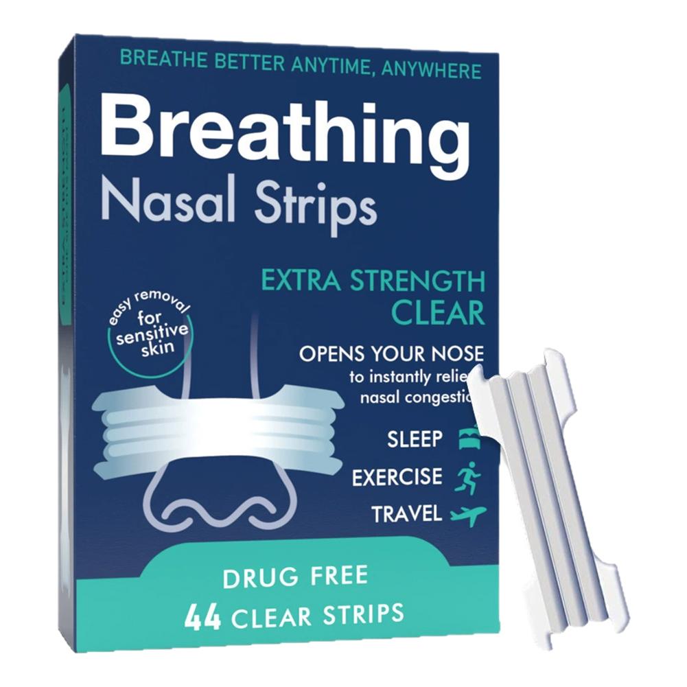 Breathing Nose Strips Extra Strength Sport Nasal Strip Better Sleep Non-Invasive Anti Snoring Strips for Adult Child