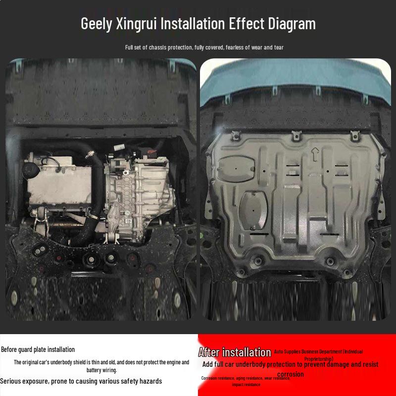 Geely Xingrui Защита днища двигателя L Броня шасси Брызговик Аксессуары Resin
