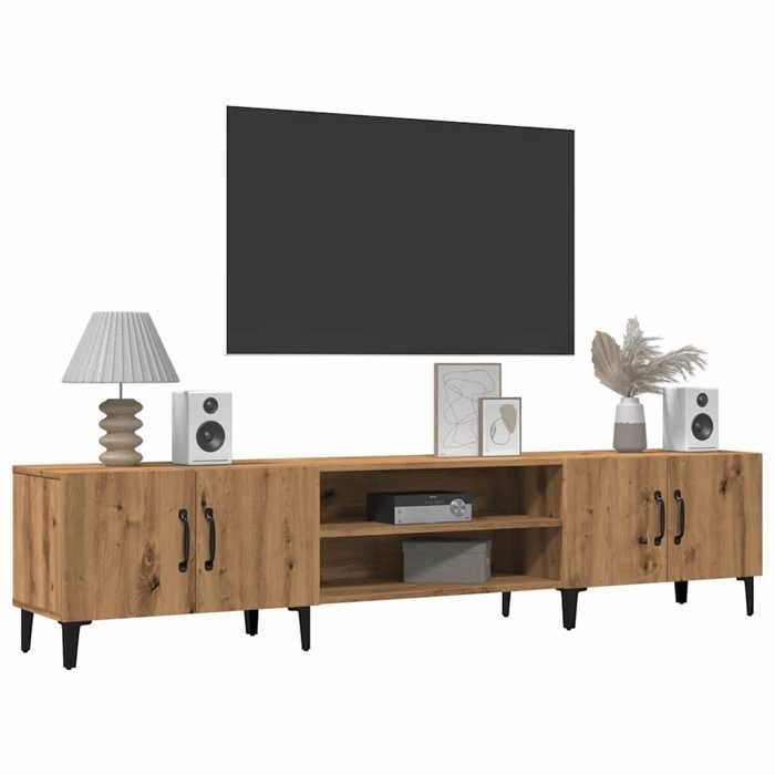 VidaXL TV Cabinet Artisan Oak 180x31.5x40 Cm Engineered Wood, Tv Stand, Media Cabinet, Hifi Cabinet, Tv Unit, Unit 857144