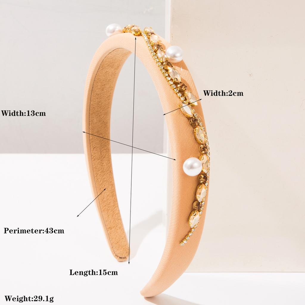 New Style Vintage Solid-color Irregular Chain Wide-edge Headband Beautiful Hair Clip for Women