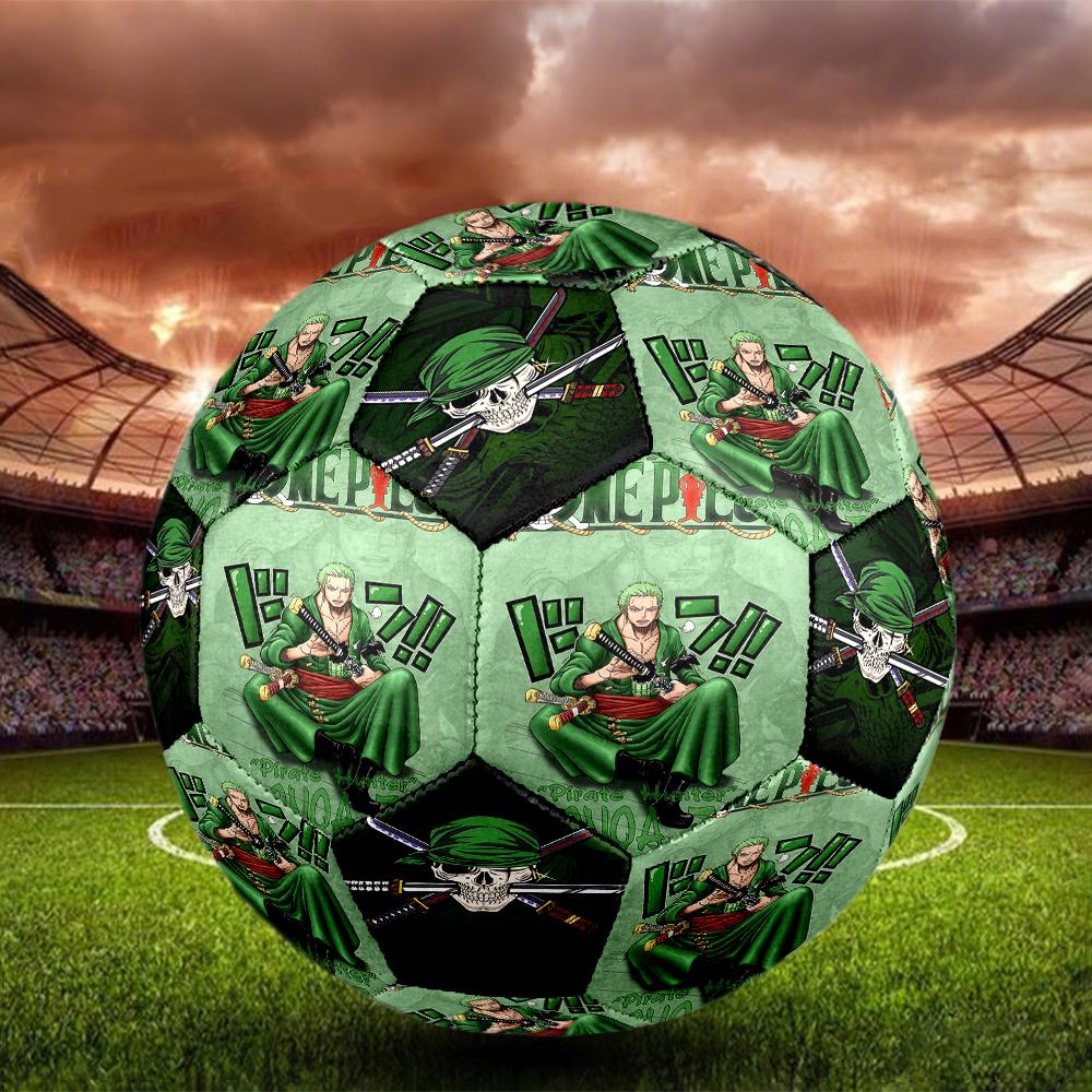 1pc Roronoa Zoro One Piece Football Soccer Ball Size 5 Indoor Soccer Ball Fashion Colorful  Backyard Game -Great For Sports Fans Gift HE29