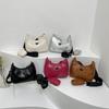Dam Enfärgade Dragkedja Fyrkantiga Crossbody-väskor Fritid PU Sned Axelväska Set Justerbar Bred Rem