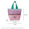 Casual Waterproof Mesh Tote Bag Multi-Pocket Large Capacity Makeup Handbag Multifunctional Lightweight Foldable Toiletry Bag