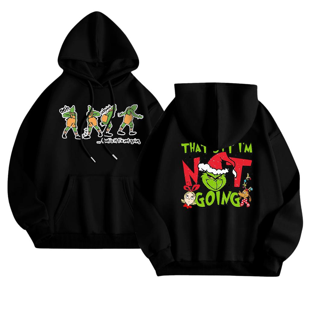 Women's Fashionable Casual Long-Sleeved Hooded Printed Sweatshirt