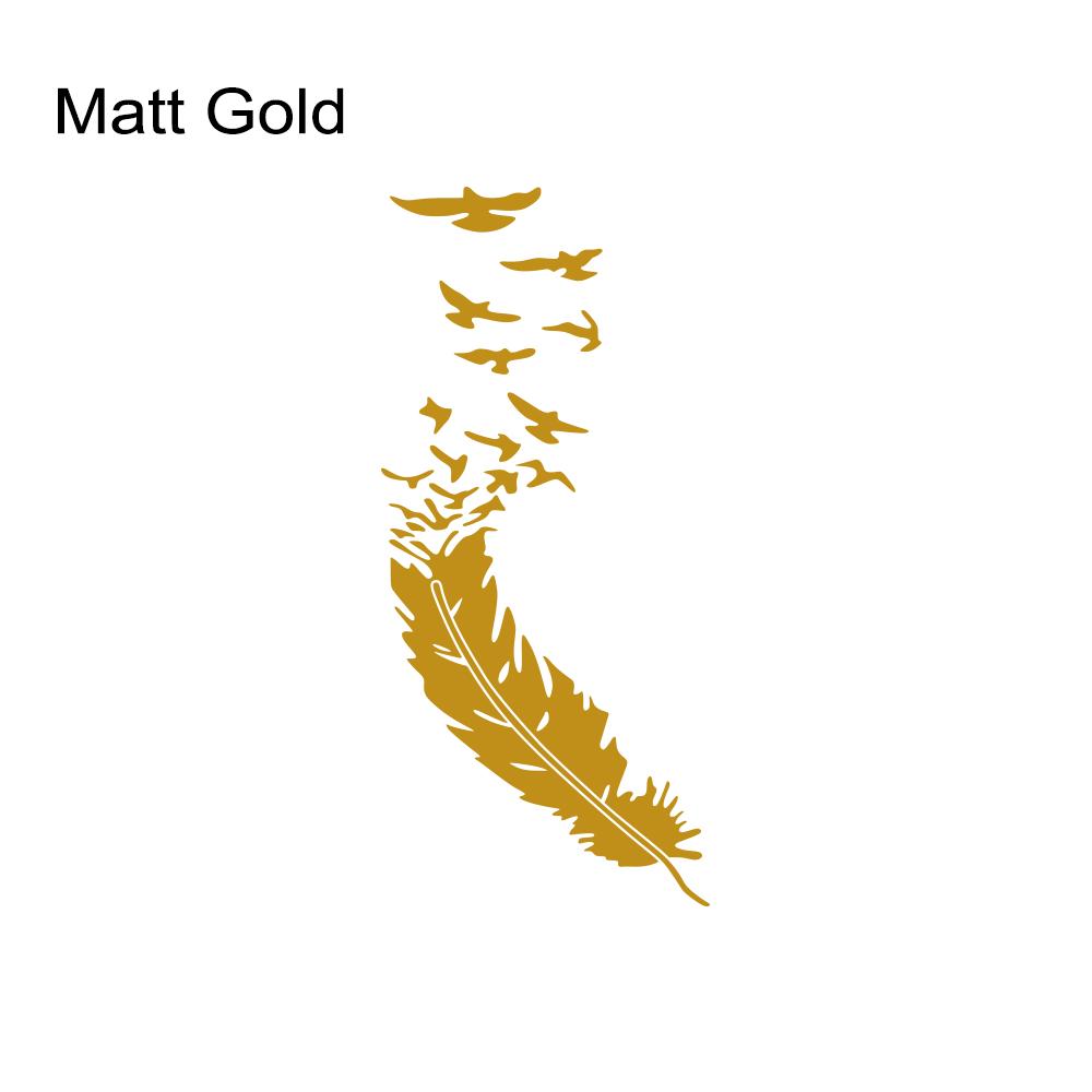 Creative Feather Car Sticker Waterproof Decals Personalize Styling Accessories For Skoda Seat VW Volkswagen Suzuki Smart Toyota