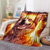Dog Print Flannel Blanket, High Quality Comfortable for All Seasons, Home Decor, Warmth and Comfort, Perfect for Christmas Gifts