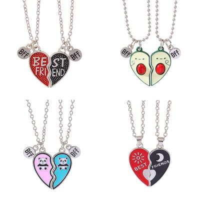 Lettres Meilleures Amies Amis Collier Mode Amitié Amies Pendentif Femme