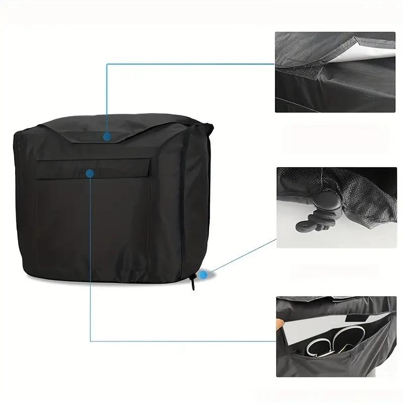 Husă Durabilă pentru Generator - Depozitare la Exterior Rezistentă la Praf pentru Echipamente Portabile de Alimentare, Material Rezistent la Intemperii Heavy-Duty