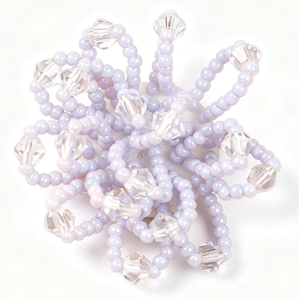 Spring & Summer Macaron Beaded Flower Earrings and Hair Accessories
