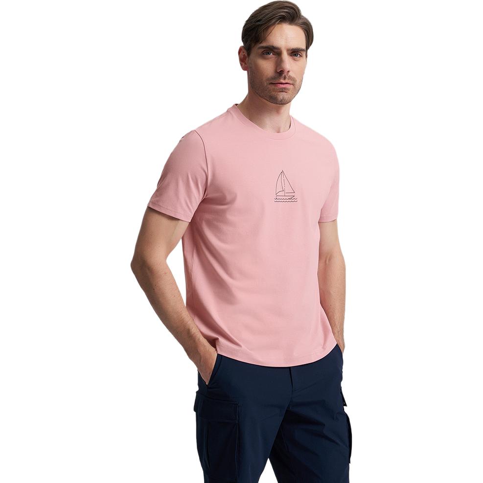 NAUTICA T-Shirts Men's Crew Neck Moderate Straight Fit TO4209
