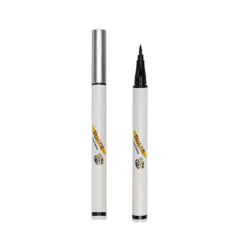 Pensulă de machiaj pentru fard de pleoape cu două capete