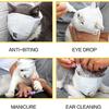 Breathable Cat Muzzles Kitten Face Masks Groomer Helpers Kitten Bathing Bag Bathing Mask Anti Biting Chewing Pet Supplies