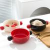 Creative Contrast Color Ceramic Salad Bowl High Value Home Microwave Oven Baked Rice Bowl Baked Bowl Instant Noodle Bowl Soup Bowl Breakfast Bowl