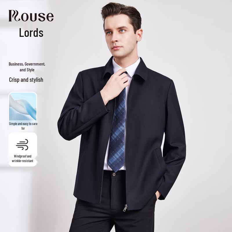 

LUOZI Men s Business Casual Windproof Lapel Jacket 48