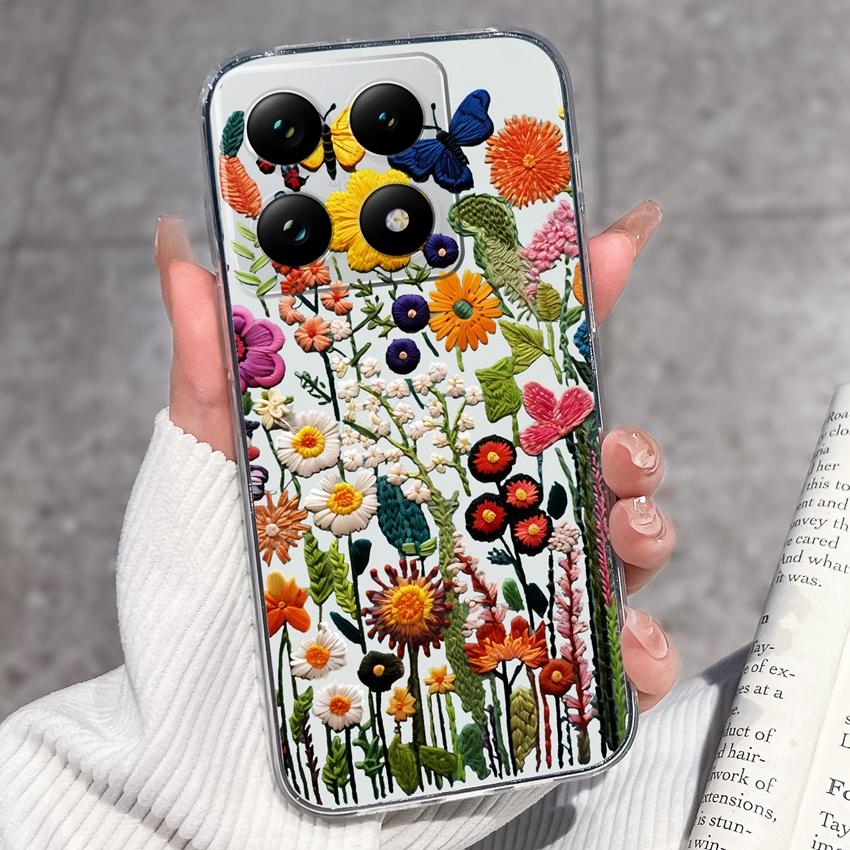 

Протиударні прозорі чохли для телефону для Xiaomi 15T 14T 12T 15 14 13 Pro 12X 12S Літній візерунок з цуценятами Захисна плівка для екрану Протиковзка накладка для Xiaomi Бамперний чохол Xiaomi 12