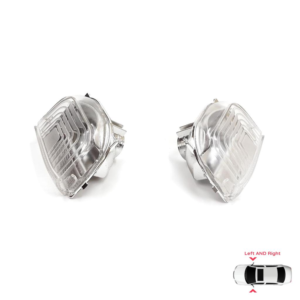 BSP1245 Seitentür Außenspiegel Weiß Klares Blinkerglas Links Rechts für Mercedes Sprinter MK3 907 910 2018-On 9109064700 9109064600