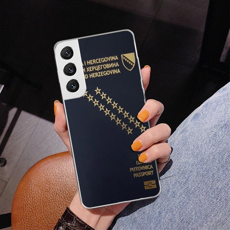 Bosnia And Herzegovina Flag Phnoe Case for Samsung Galaxy S26 S25 Edge S23 S24 Ultra S22 Plus S21 S20 FE Unique Cover Soft Coque