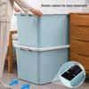 Antuobu Plastic Storage Box with Wheels, Lid, and Handle