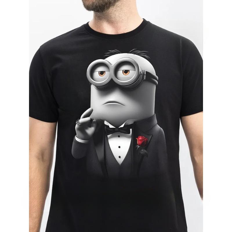 Summer Round Neck 3D Animal Print Top Fashionable Casual Short Sleeved Men's T-shirts