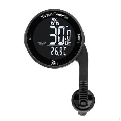 Bicycle Computer Bike Speed Meter Waterproof Round LCD Screen Dia. 2.4inch Versatile Lightweight