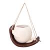Swing Face Plant Pot Hanging Cute Head Resin Flower Pot Indoor Outdoor Plants Succulent Pot for