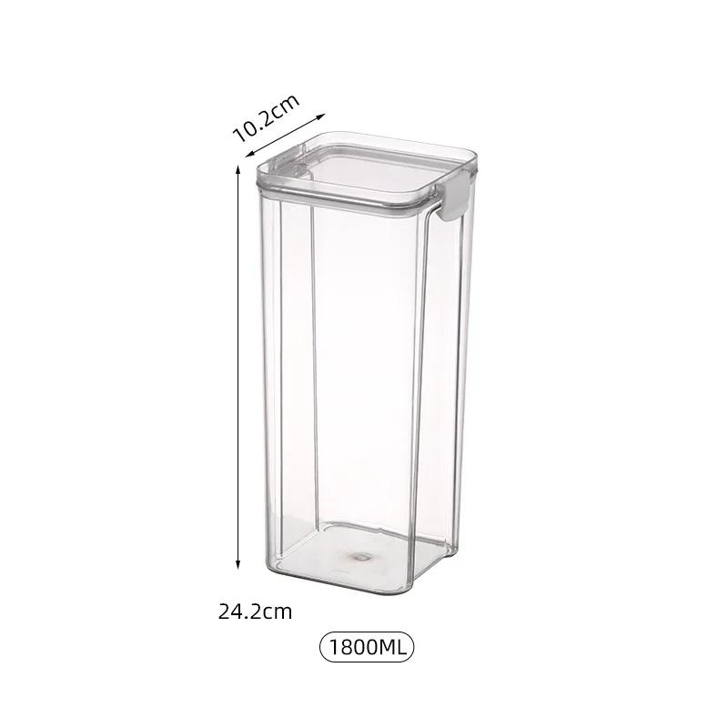 Food Storage Box Organizer Jars for Bulk Cereals Storage Container Spices Boxes Kitchen Organizers for Pantry Jars With Lid Home