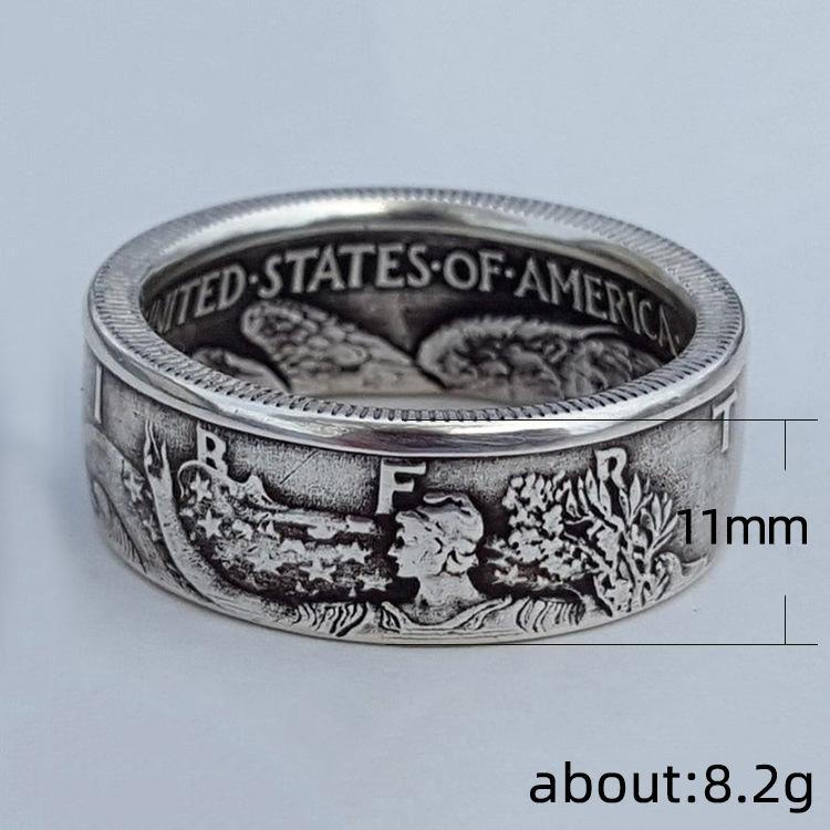 Personalized Coin Morgan 1945 Alloy Ring For Men And Women