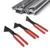 3-Piece Hand Seamers Sheet Metal Tools, Sheet Metal Bending Pliers Set Straight 0°, Angled 45° and 90° for Roofers, Plumbers
