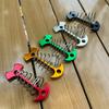 Anchor Type Fishbone Spring Fixed Tent Pegs Aluminum Alloy 4mm Thick for Outdoor Camping Deck Plank Road Windproof Rope