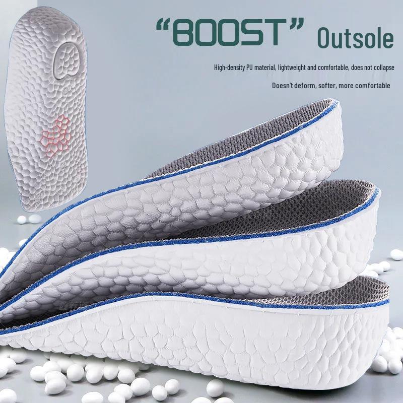Seven-Point Invisible Height-Increasing Insoles with Arch Support for Men's and Women's Martin Boots, Thickened Soft Bottom.