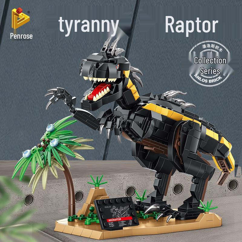 

Panlos 611004 Dinosaur Building Blocks - Indominus Rex & Indoraptor Model Toy for Kids