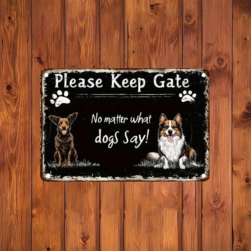 Aluminum Metal Wall Sign, Modern Art Decor Plaque 20x30cm