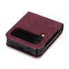 Suitable for Samsung Z Flip4 mobile phone case Z Flip3 splicing contrasting lines card folding protective case 3rd generation