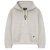 Ev E Emblem Patch Pigment Hood (Ivory)