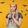 Halloween Pumpkin Hat Headband Styling Headpieces Funny Headwear Cartoon Style Festive Hair Accessory For Parties