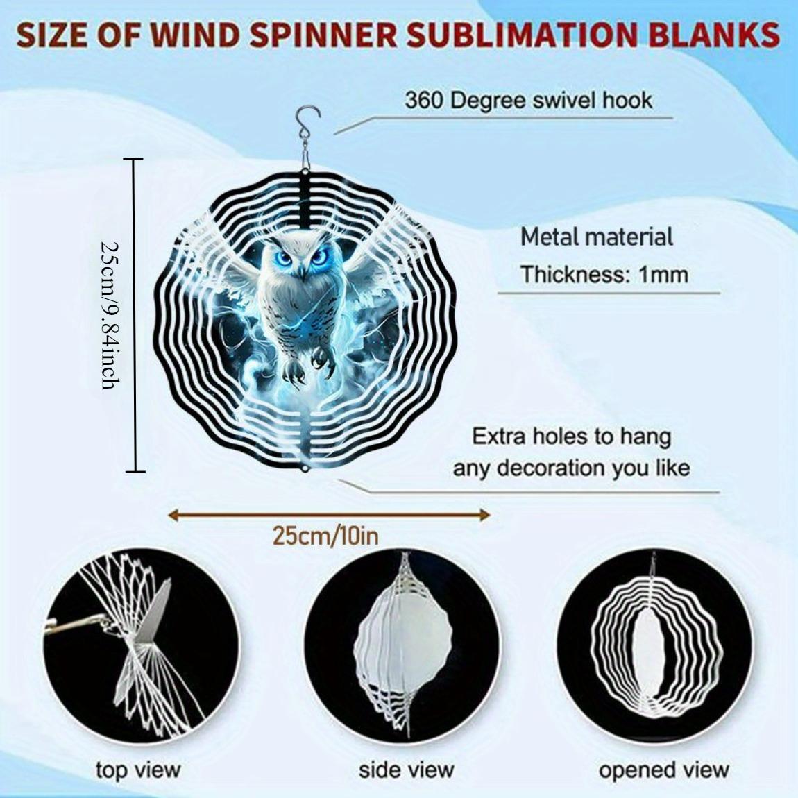 

Iridescent Owl Metal Wind Chime - Handcrafted Floral Design, Vibrant Colors for Indoor/Outdoor Decor 01A