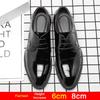 Mens Elevator Shoes 6/8CM Height Increase Invisible Hidden Formal Oxford Derby Leather Dress Shoes for Wedding Business Lace Up