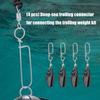 4pcs Downrigger Release Clips Trolling Linker Equipment Downrigger Terminal Fishing Weight Ball Connector Fishing Supply